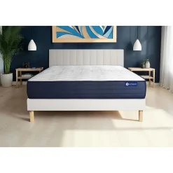 Ensemble Ressorts ensachés et mémoire de forme de confort Très ferme avec sommier kit