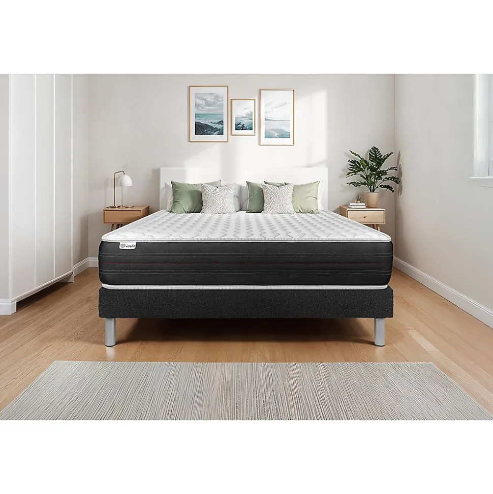 Ensemble Ressorts ensachés de confort Ferme avec sommier kit