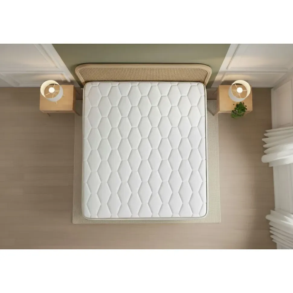 Ensemble Ressorts ensachés et mémoire de forme de confort Equilibré avec sommier kit