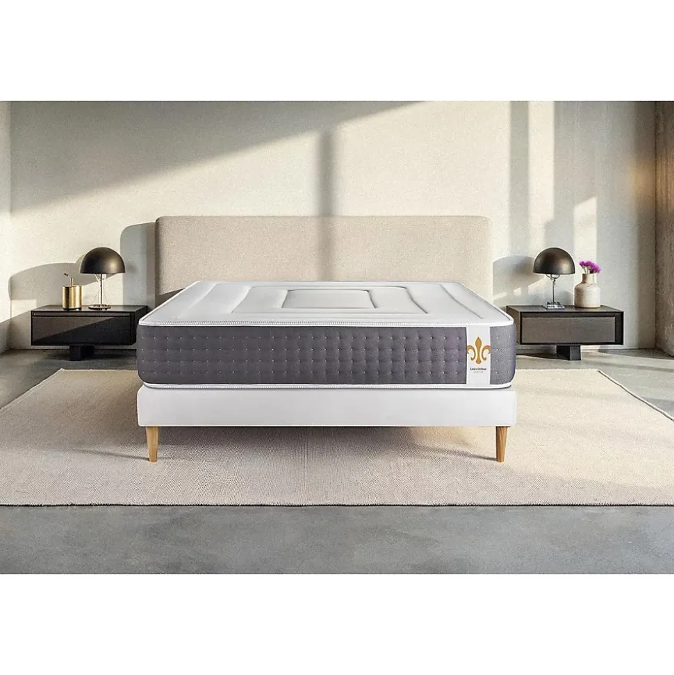 Ensemble Ressorts ensachés et mémoire de forme de confort Ferme avec sommier tapissier