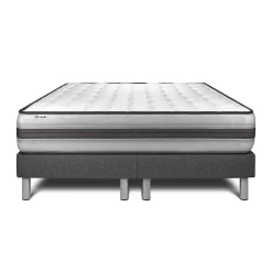 Ensemble Ressorts ensachés et mémoire de forme de confort Equilibré avec sommier tapissier