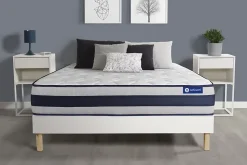 Ensemble Ressorts ensachés et mémoire de forme de confort Ferme avec sommier kit
