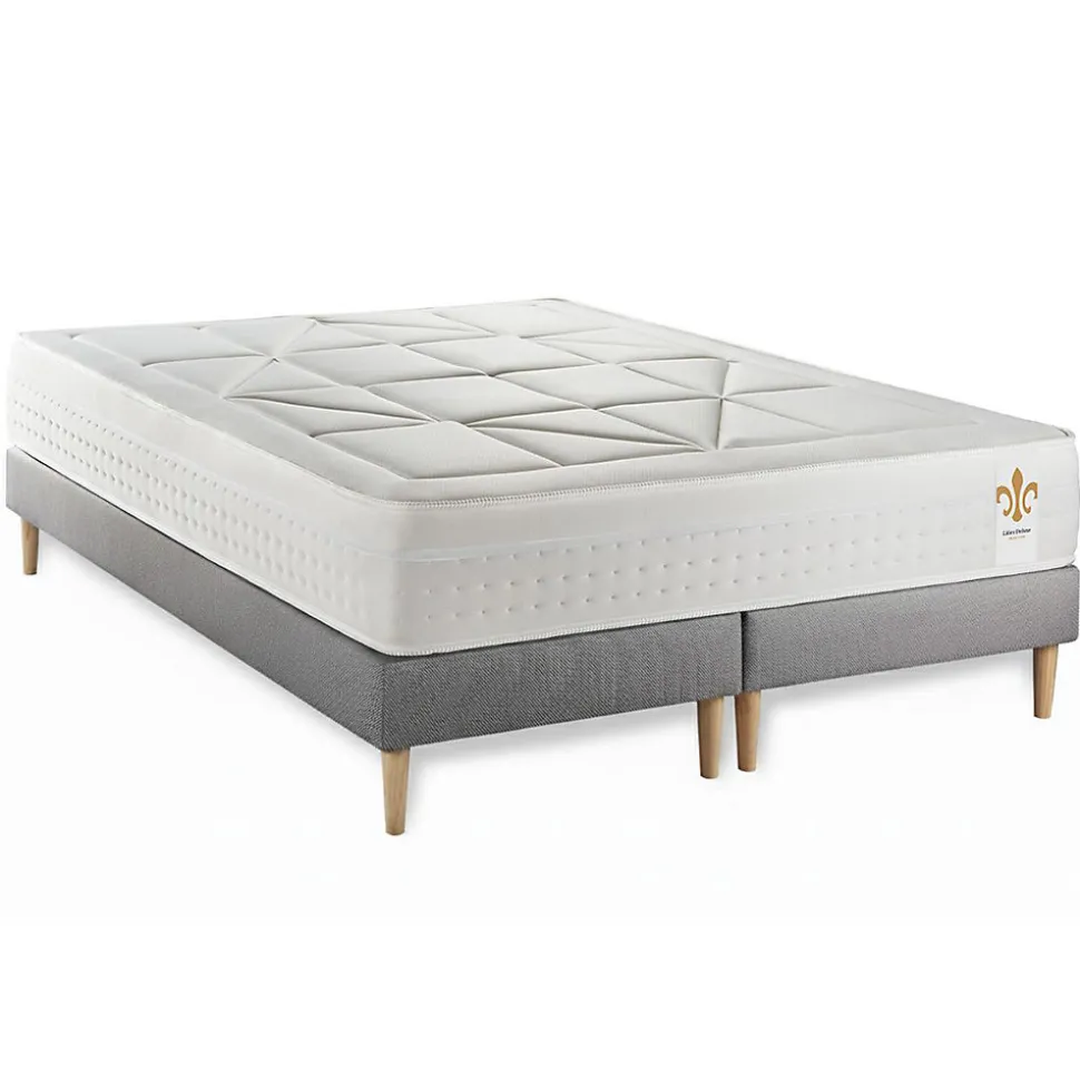 Ensemble Ressorts ensachés et mémoire de forme de confort Equilibré avec sommier tapissier