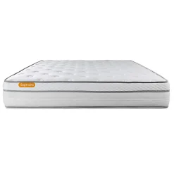 Ensemble Ressorts ensachés et mémoire de forme de confort Equilibré avec sommier tapissier