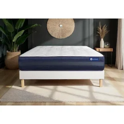 Ensemble Ressorts ensachés et mémoire de forme de confort Très ferme avec sommier kit