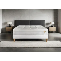 Ensemble Ressorts ensachés et mémoire de forme de confort Equilibré avec sommier kit