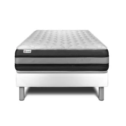 Ensemble Ressorts ensachés et mémoire de forme de confort Ferme avec sommier kit