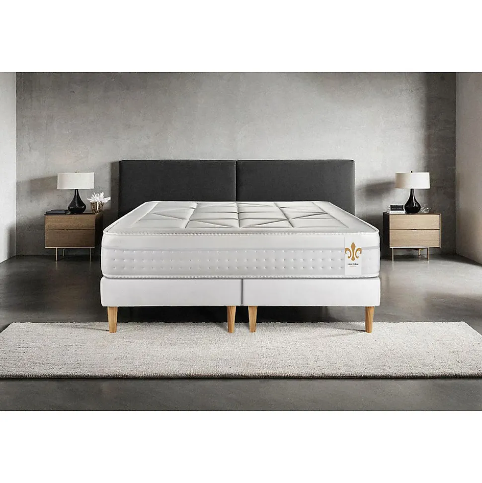 Ensemble Ressorts ensachés et mémoire de forme de confort Equilibré avec sommier tapissier