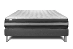 Ensemble Ressorts ensachés et mémoire de forme de confort Ferme avec sommier tapissier