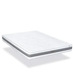 Ensemble Sublime 90x190 cm Matelas Mousse + Sommier Bois