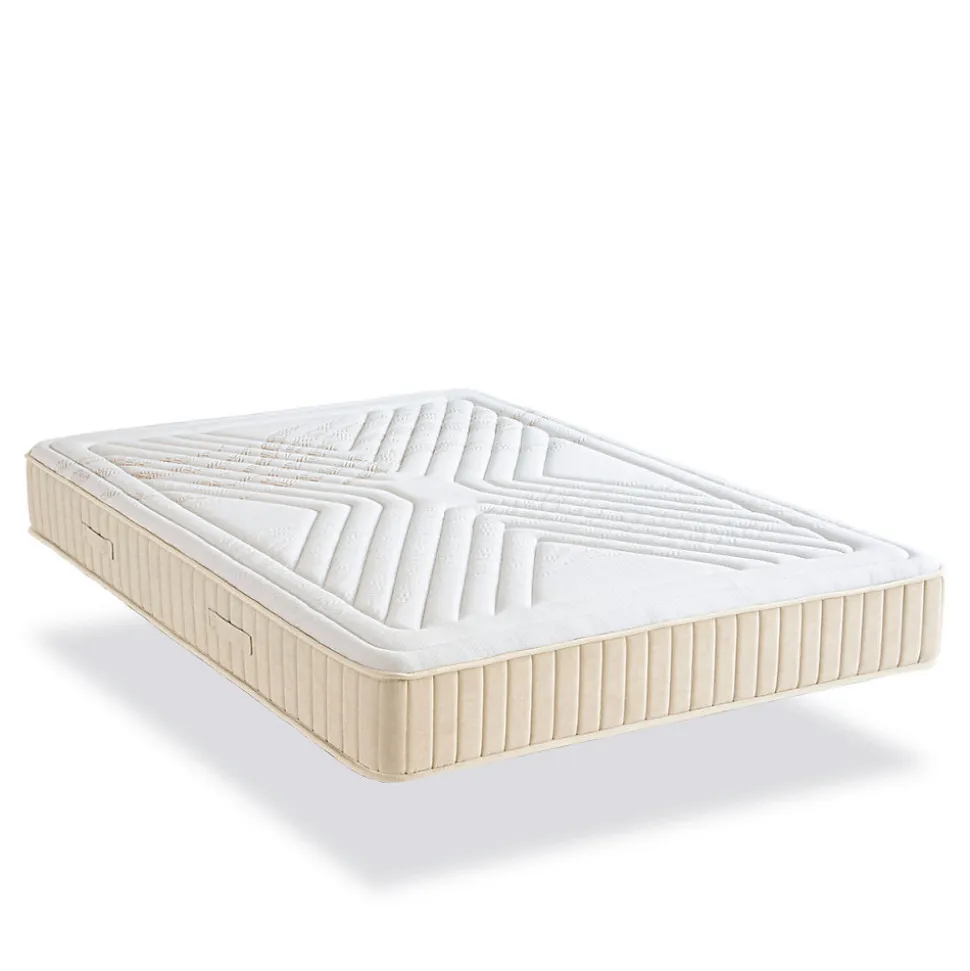 Ensemble Symphonie 2.0 140x190 cm Matelas Mousse + Sommier Bois
