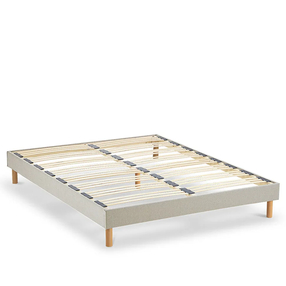 Ensemble Symphonie 2.0 140x190 cm Matelas Mousse + Sommier Bois