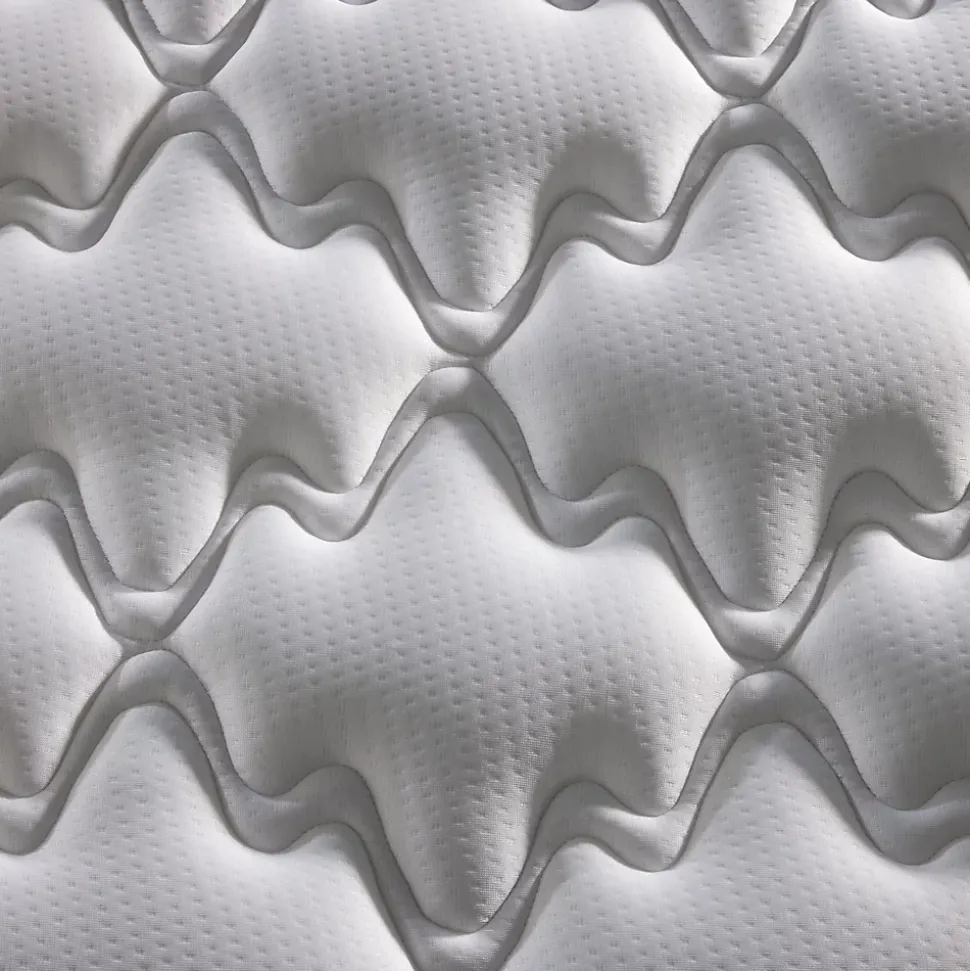 Ensemble 1400x200 Matelas polylatex 80 kg/m3 et sommier tapissier beige