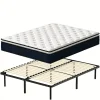 Ensemble 140x190cm Matelas à ressorts +Sommier à Lattes sur Pieds, Epaisseur du Matelas 25cm