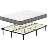 Ensemble 140x190cm Matelas à ressorts +Sommier à Lattes sur Pieds, Epaisseur du Matelas 20cm