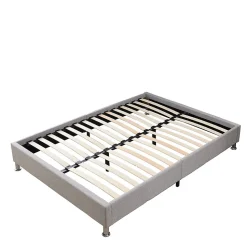 Ensemble 140x190cm Matelas à ressorts + Cadre de lit Plateforme Capitonné, Epaisseur du Matelas 20cm