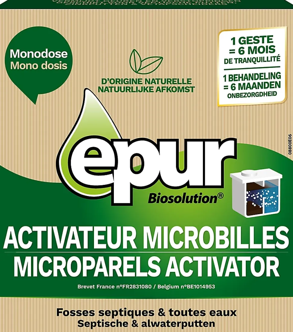 Entretien fosses septiques 6 mois activateur microbilles Epur