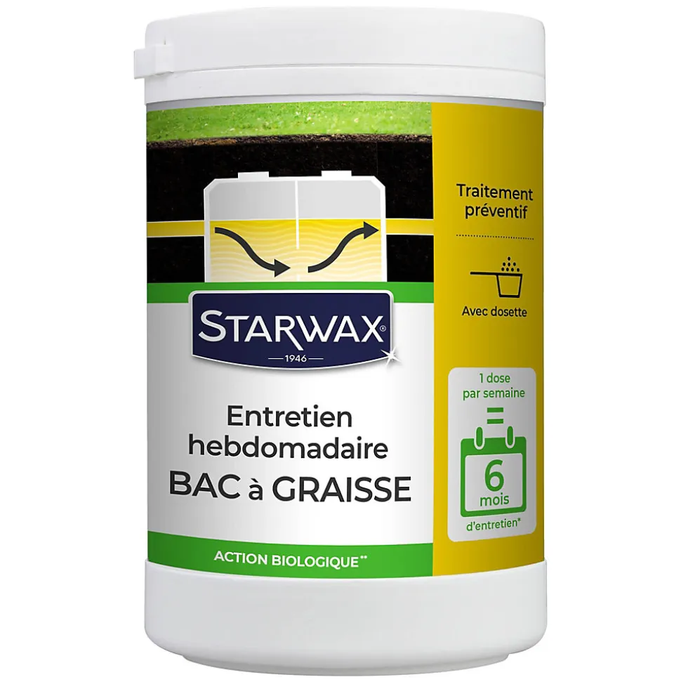 Entretien hebdomadaire bac à graisses 750g, Starwax