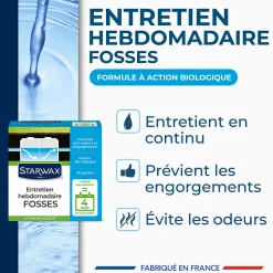 Entretien hebdomadaire fosses Starwax