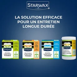 Entretien hebdomadaire fosses Starwax