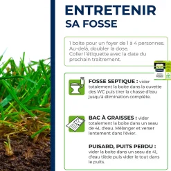 Entretien longue durée 6 mois fosses septiques Starwax 500g