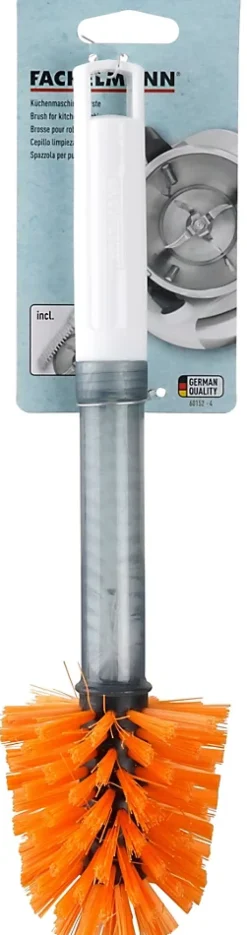 Fackelmann Brosse de nettoyage 2 en 1 pour robot de cuisine 30,5 cm