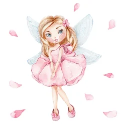 FALA lit enfant avec barreau 160x80 Fille avec ailes