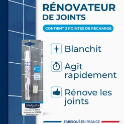 Feutre blanchisseur joints + 3 pointes de rechange Starwax