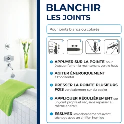 Feutre blanchisseur joints + 3 pointes de rechange Starwax