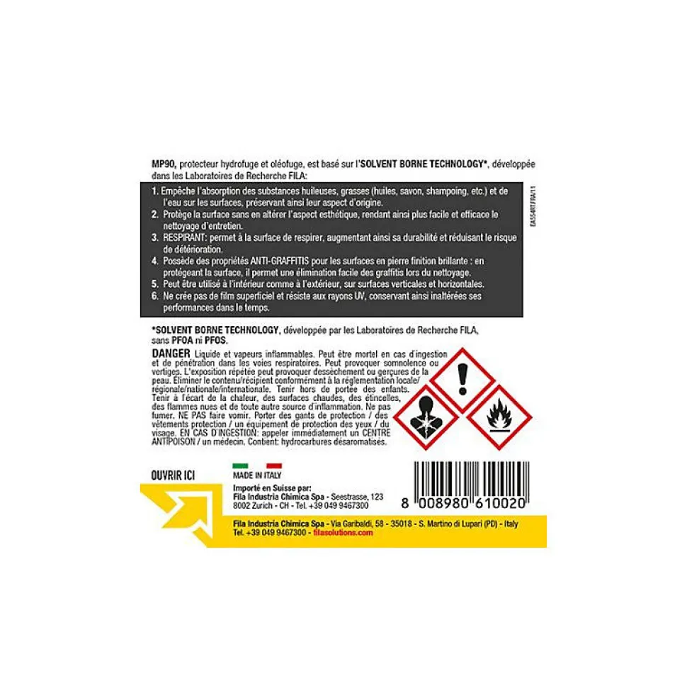 FILAMP90 - Protecteur anti-taches surfaces polies - Fila - 1 L