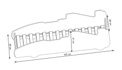 FORMULA lit enfant rouge 160x80 cm