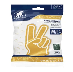 Gants de ménage Elephant L'éclatant taille 8-9