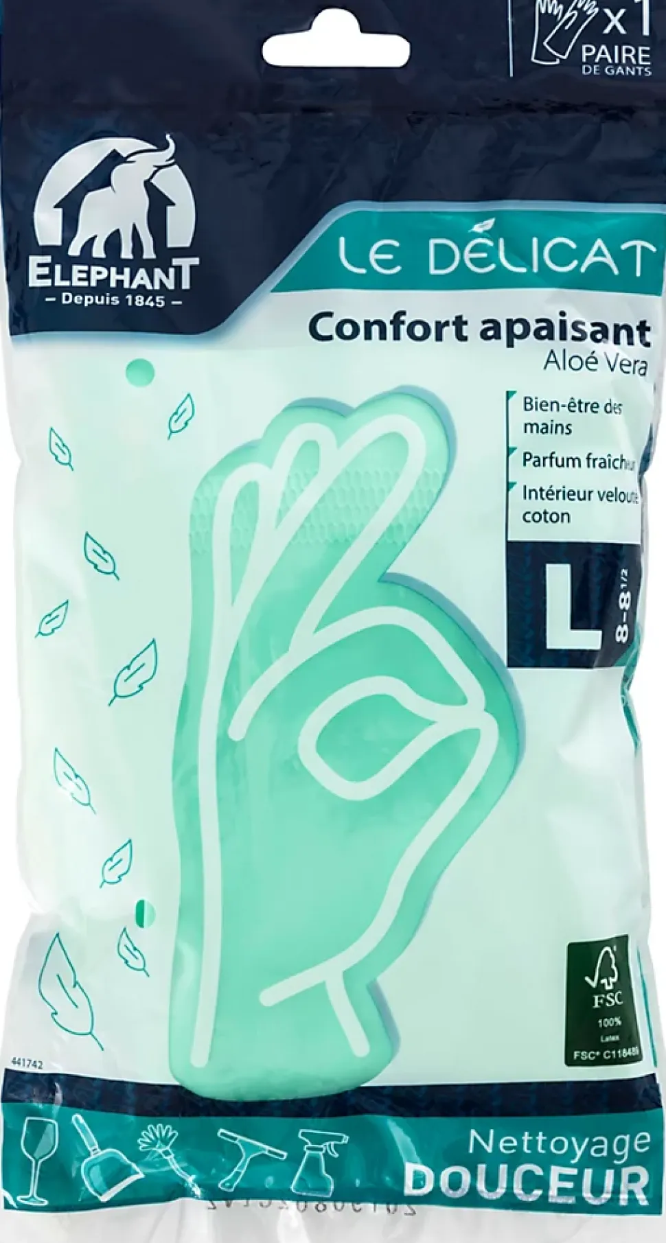 Gants de ménage Elephant Le Délicat Taille 9