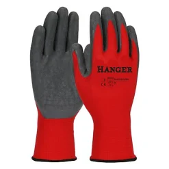 Gants de travail H-Dex enduit latex T 8 en paire de 12 - HANGER - 300015