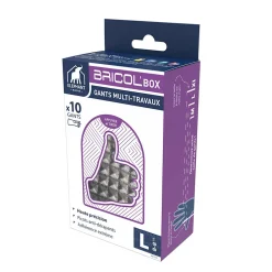 Gants en latex Elephant Bricol'Box Taille 8, 10 pièces