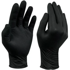 Gants jetables nitrile noir Site taille 9 - 50 pièces