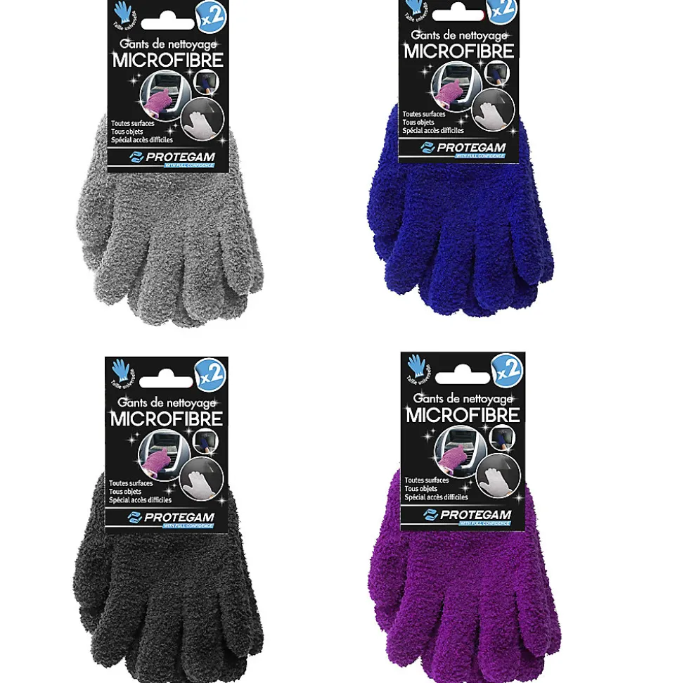 Gants microfibre anti-poussières droitier/gaucher