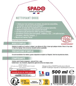 Gel nettoyant doux spécial surfaces poreuses Spado 500ml