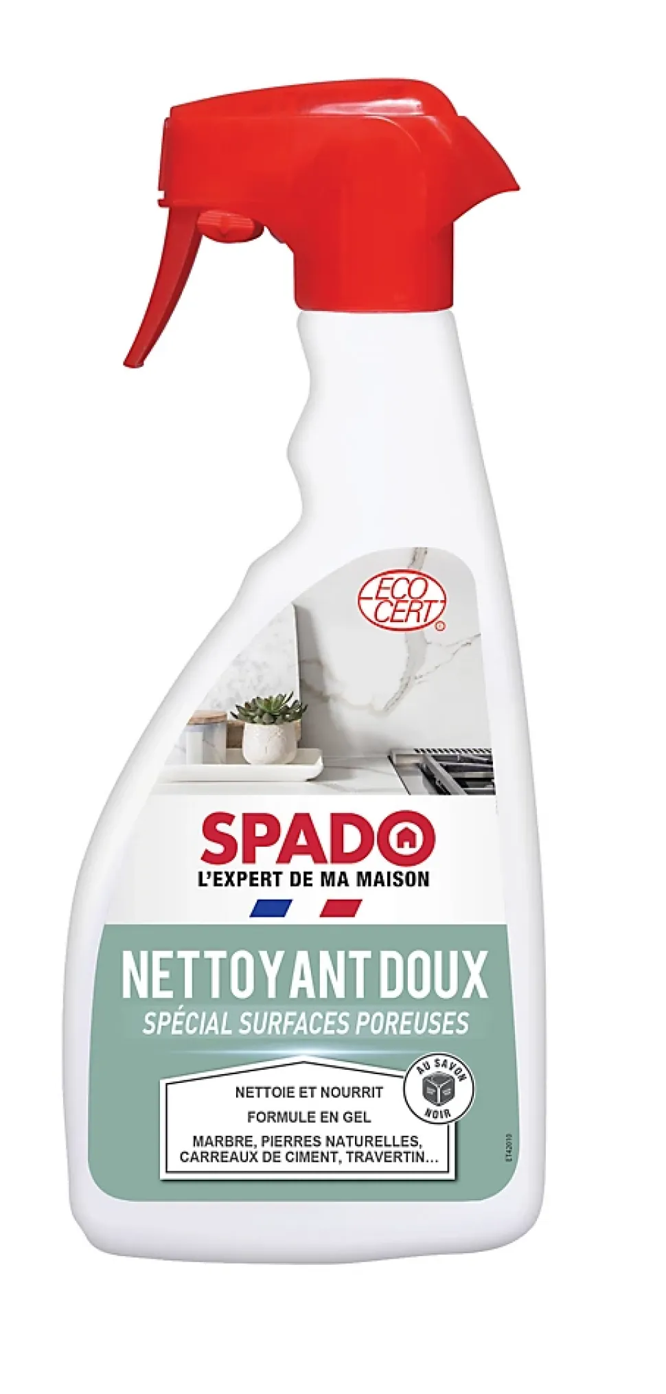 Gel nettoyant doux spécial surfaces poreuses Spado 500ml
