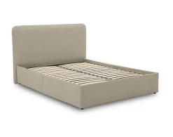 Goyave - lit coffre - 140x190 - en tissu - sommier inclus - Best Mobilier