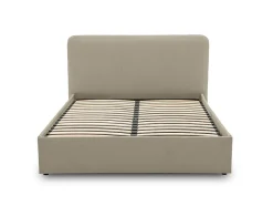 Goyave - lit coffre - 160x200 - en tissu - sommier inclus - Best Mobilier