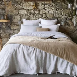 HARRIS - Chemin de Lit 90x200cm Velours de Coton Coloris Pampa