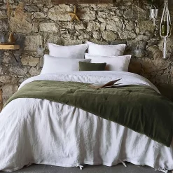 HARRIS - Chemin de Lit 90x200cm Velours de Coton Coloris Thym