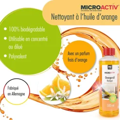 Höfer Chemie Microactiv Nettoyant Concentré À L'huile D'orange 2 x 500 Ml
