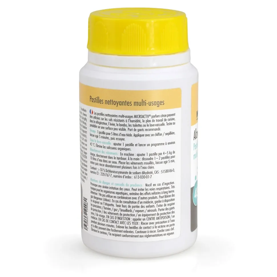 Höfer Chemie Microactiv Pastilles Nettoyantes Multi-usages 3 x 160 G, Parfum Citron