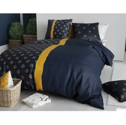 Housse couette + taie en coton Nills