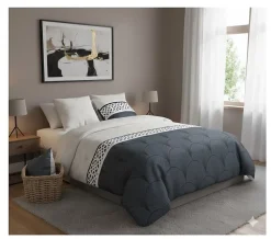 Housse couette + taie Eventails graphique arcadie