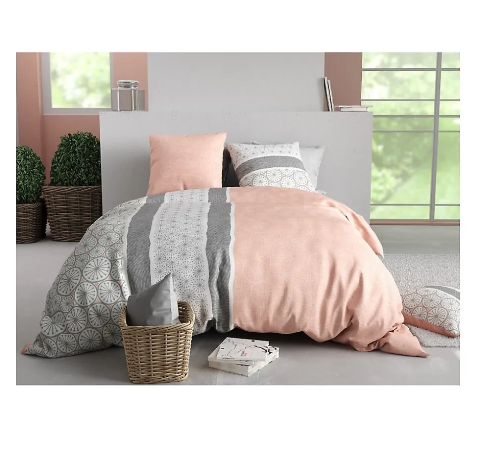 Housse couette + taie Manda cora