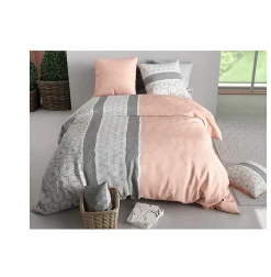 Housse couette + taie Manda cora