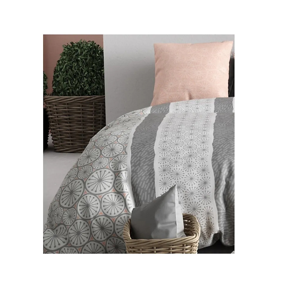 Housse couette + taie Manda cora